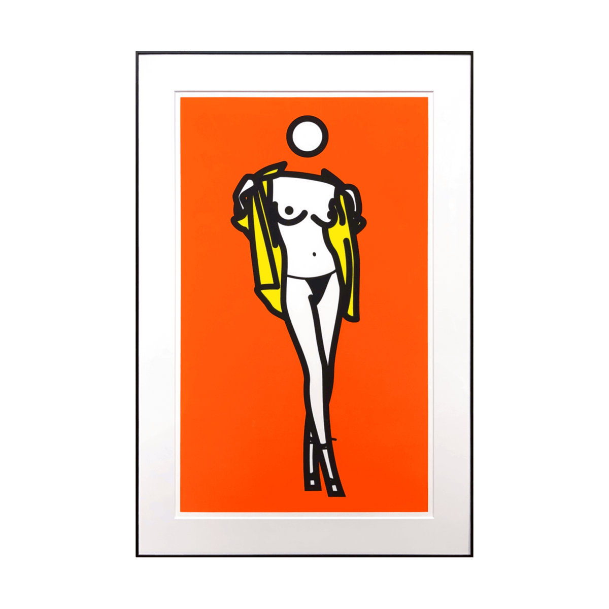 ジュリアン・オピー (Julian Opie)「Woman taking off man's shirt ジュリアン・オピー (Julian Opie)「Woman taking off man's shirt