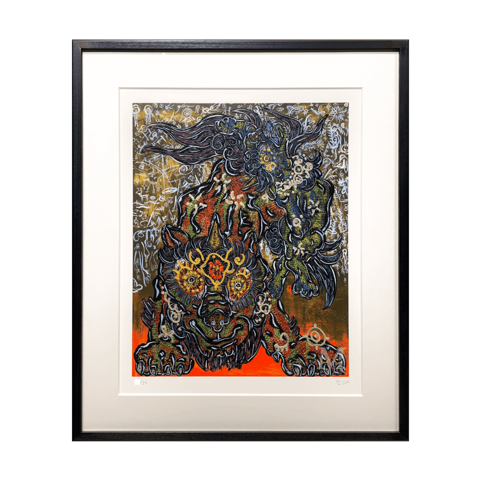 小松美羽 (Miwa Komatsu)「様々なイメージを明確へと誘う一対の狛犬