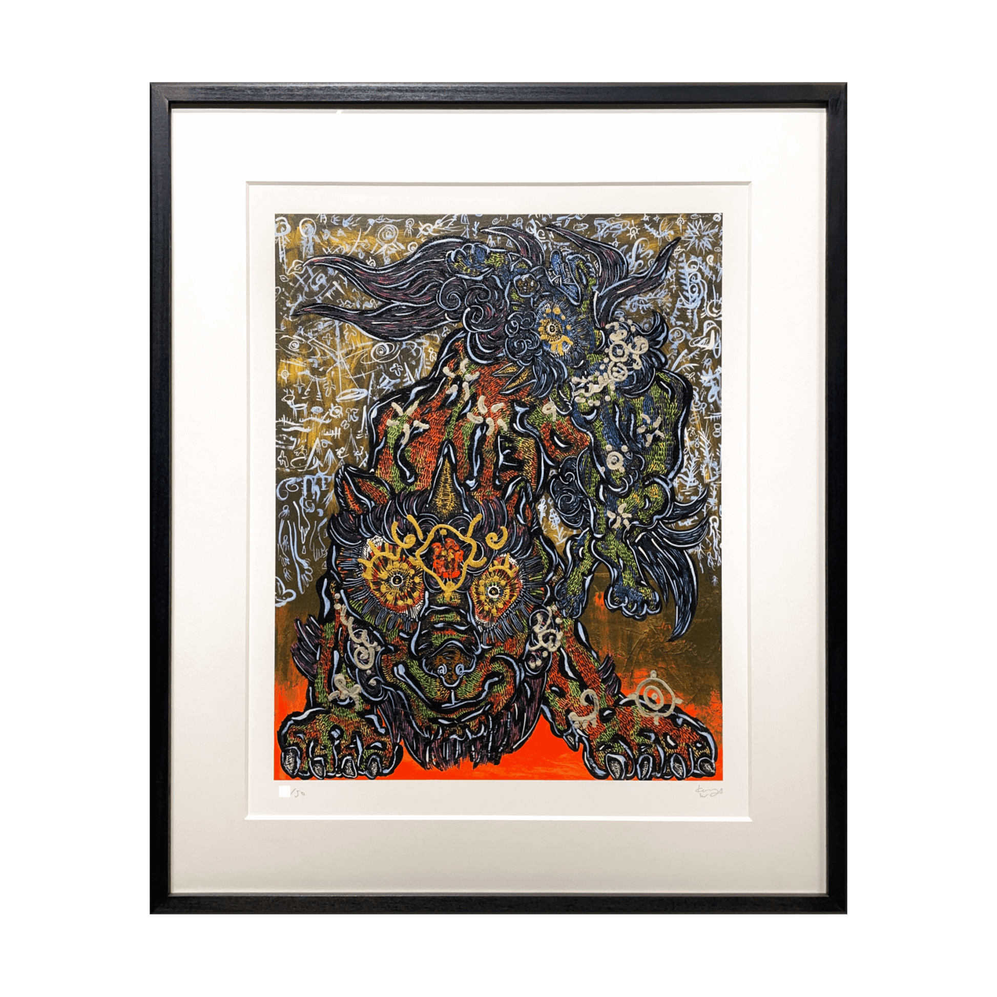 小松美羽 版画 天地の守護神 ED50 The World of Prayer” MIWA KOMATSU 小松美羽 版画 天地の守護神 ED50 The World of Prayer” MIWA KOMATSU