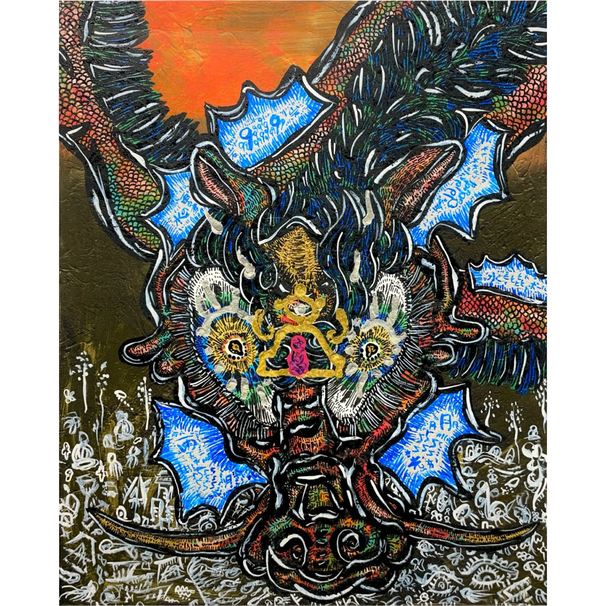 小松美羽 (Miwa Komatsu)「蠟燭の明かりを追う」ART GALLERY M 小松美羽 (Miwa Komatsu)「蠟燭の明かりを追う」ART GALLERY M