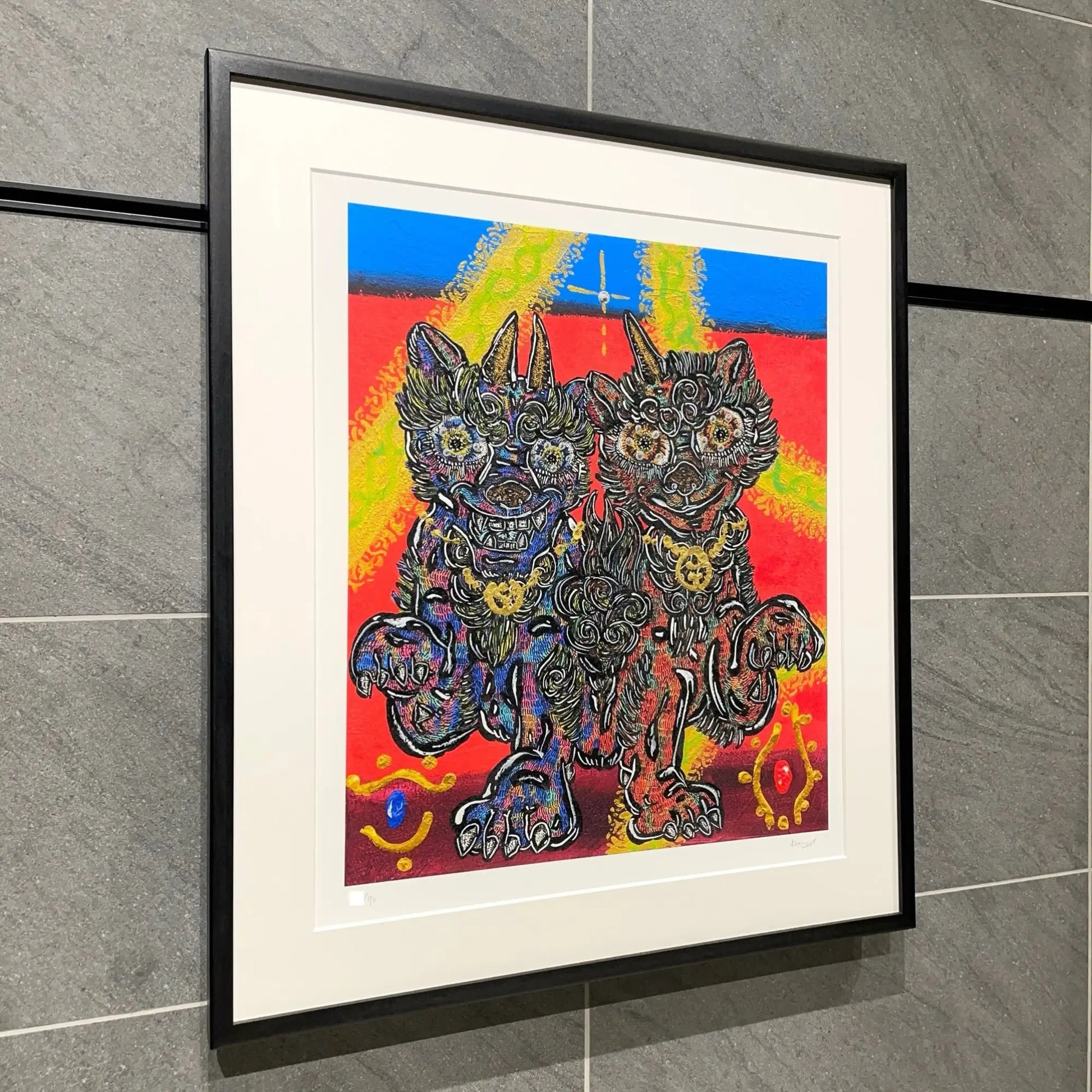 小松美羽(Miwa Komatsu)「狛犬様 三心一体」ART GALLERY M 小松美羽(Miwa Komatsu)「狛犬様 三心一体」ART GALLERY M