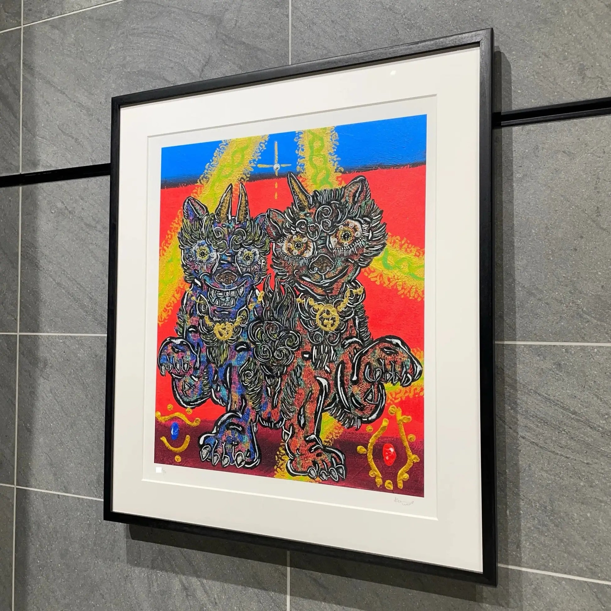 小松美羽(Miwa Komatsu)「狛犬様 三心一体」ART GALLERY M 小松美羽(Miwa Komatsu)「狛犬様 三心一体」ART GALLERY M