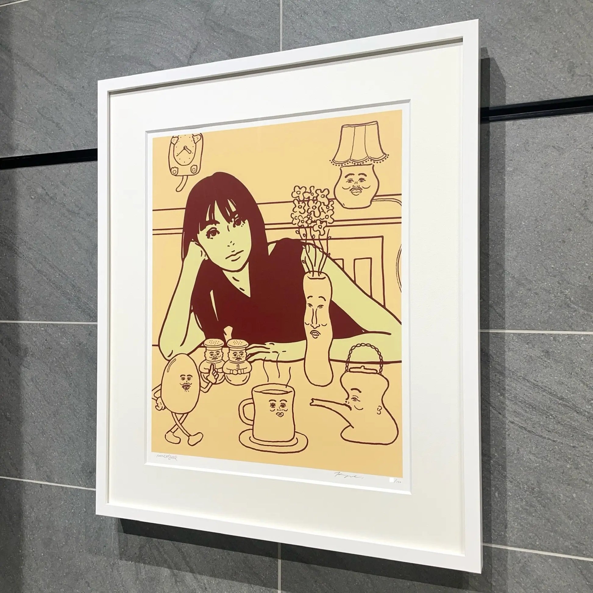 kyne untitled 2023 beige ベージュ シルクスクリーン kyne-noncheleee-