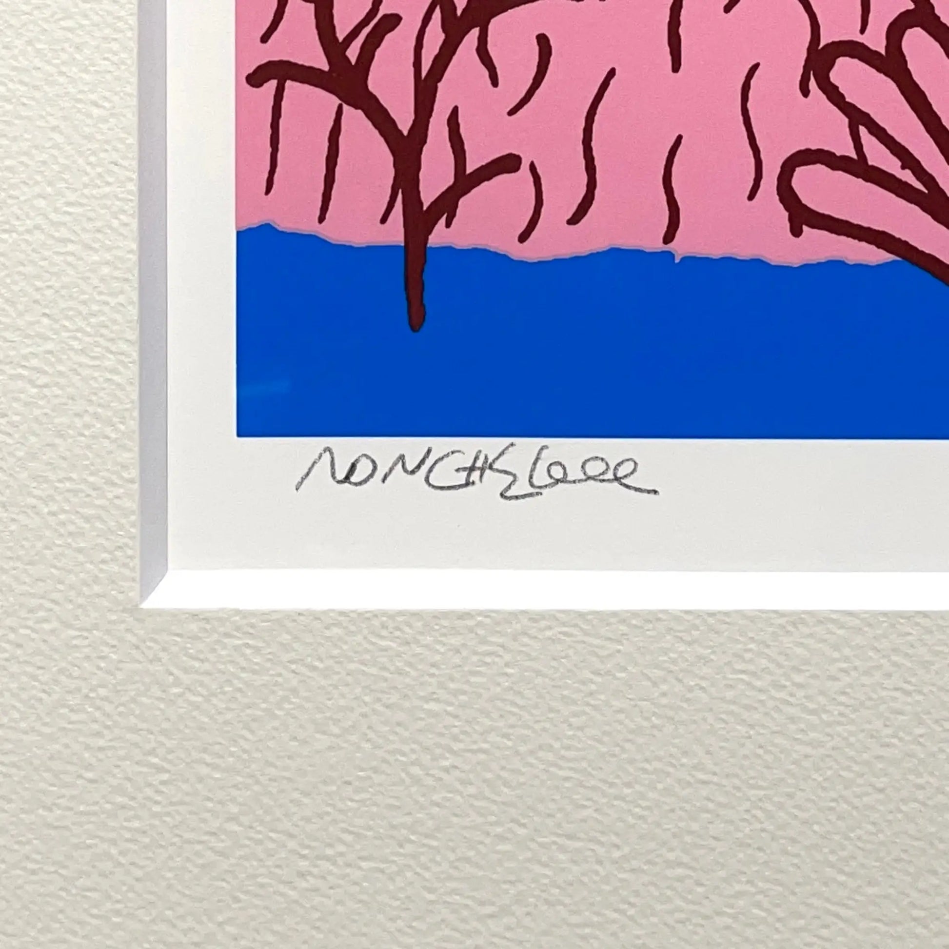 KYNE Noncheleee Untitled, 2024 シルクスクリーン KYNE × NONCHELEEE (キネ × ノンチェリー)「Untitled,2024 (Pink