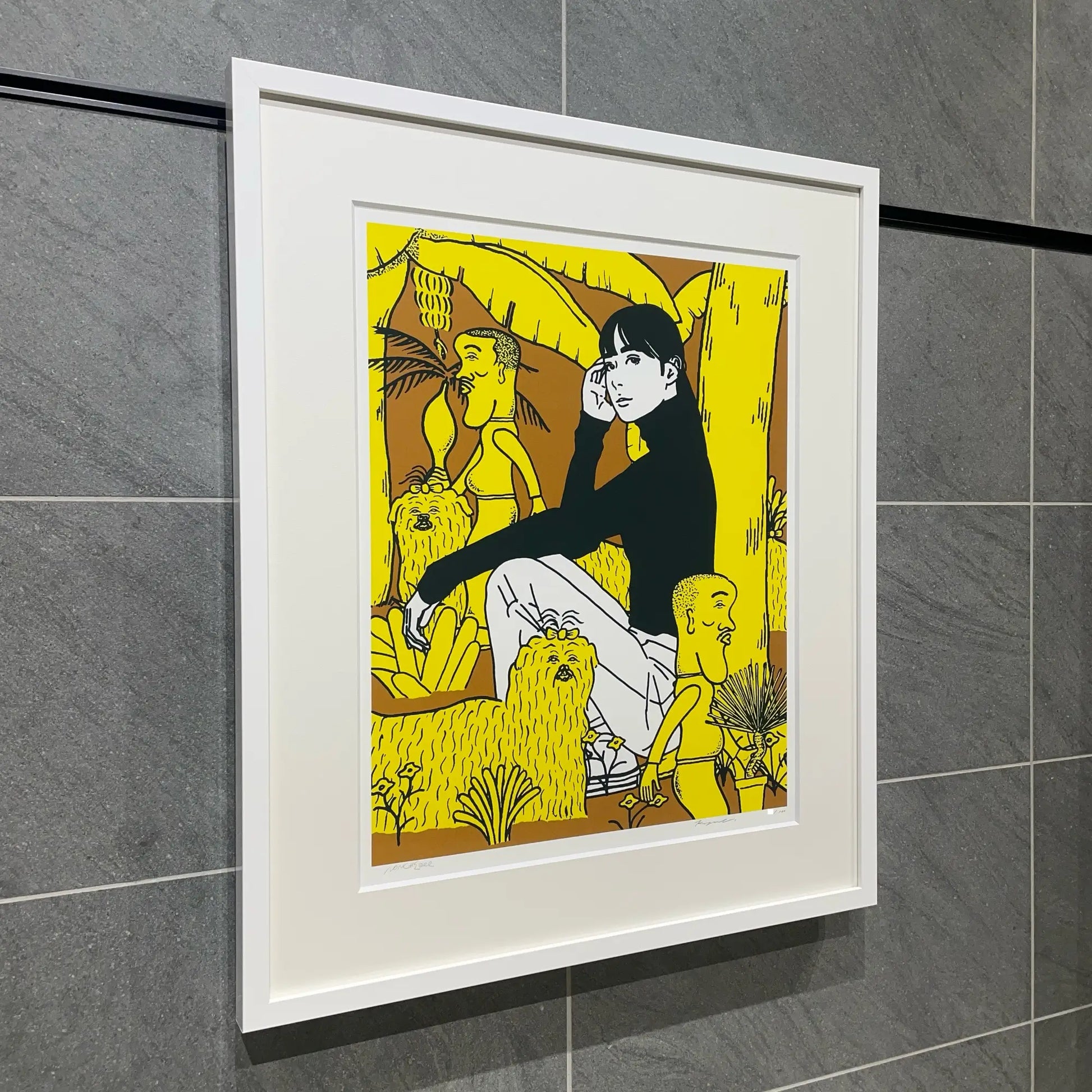 絵画 kiminoe G.green 2024 KYNE × NONCHELEEE(キネ × ノンチェリー)「Untitled, 2024