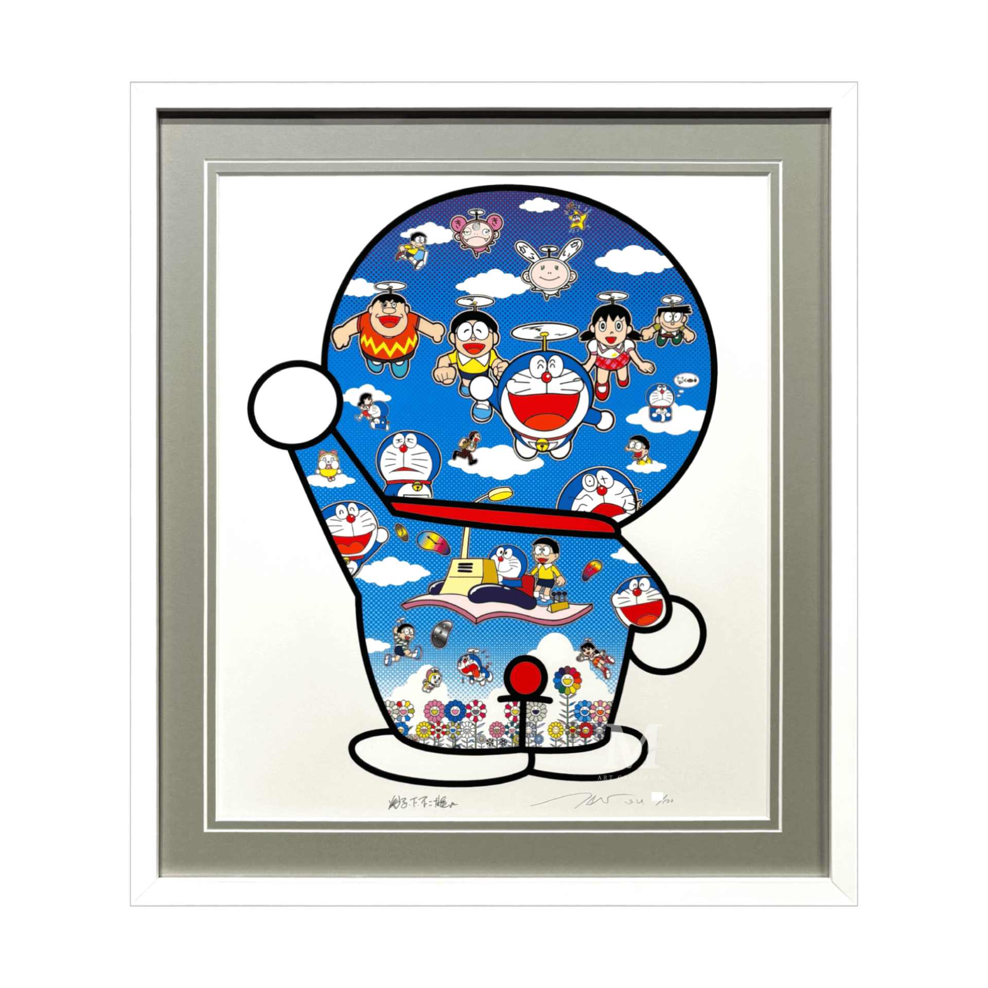 村上隆 (Takashi Murakami)「青空の下のドラえもん達」ART GALLERY M 村上隆 (Takashi Murakami)「青空の下のドラえもん達」ART GALLERY M