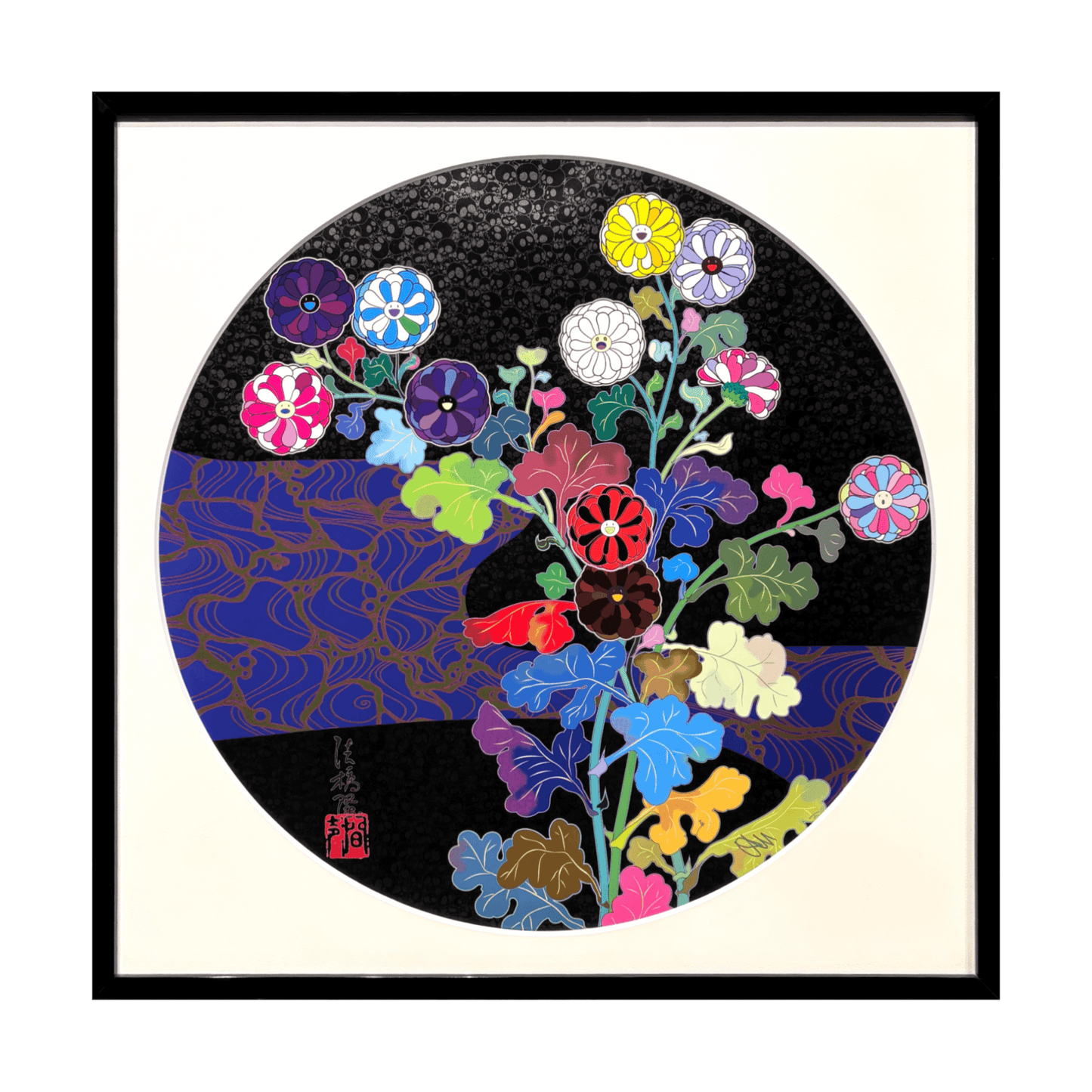 京都 光琳 もののけフラワー zingaro 村上隆 ポスター ED300 村上隆(Takashi Murakami)「京都 光琳 もののけフラワー」ART