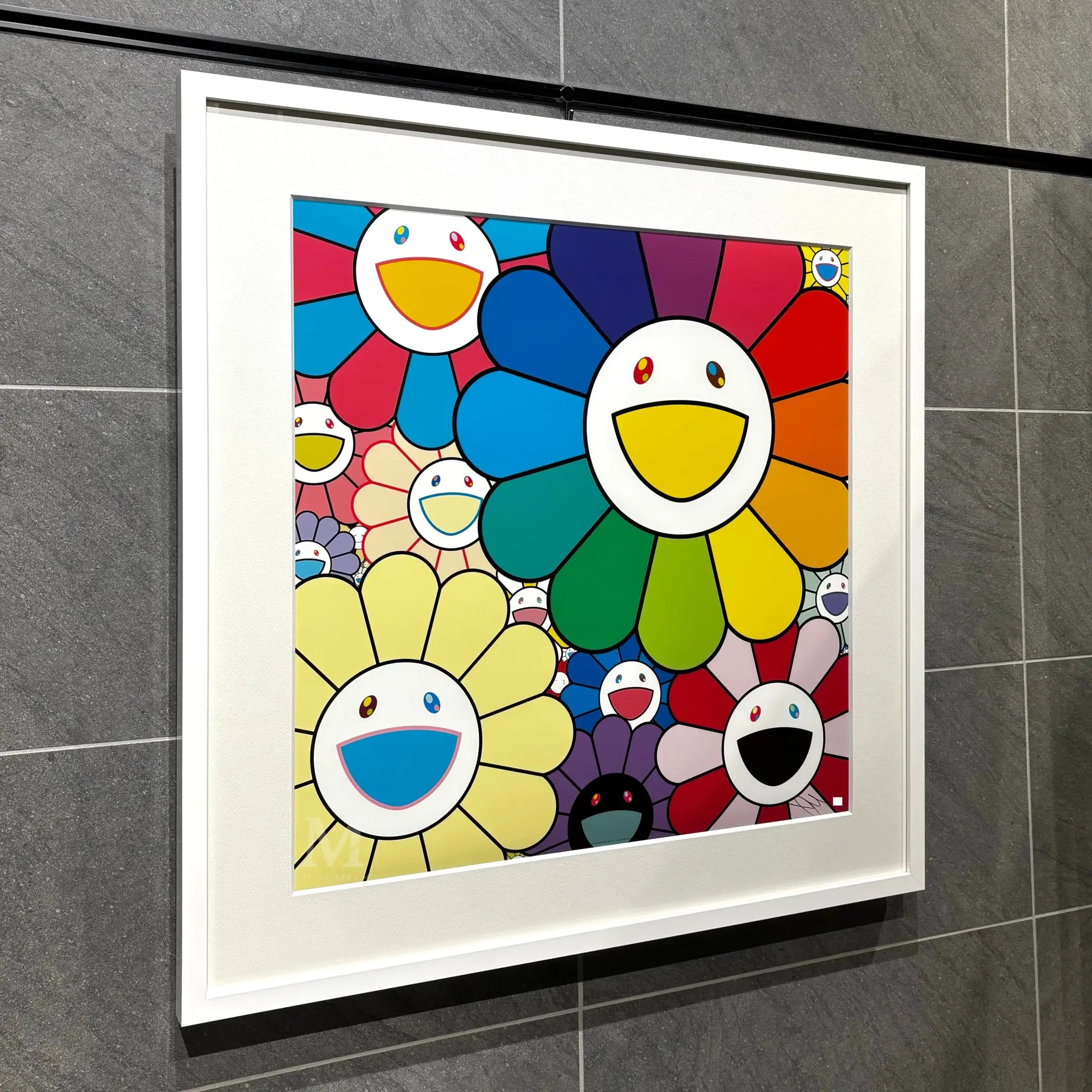 花好財旺 マルチカラー ED 100 花好財旺 マルチカラー ED 100 真作 村上隆 お花版画 花好財旺 マルチ