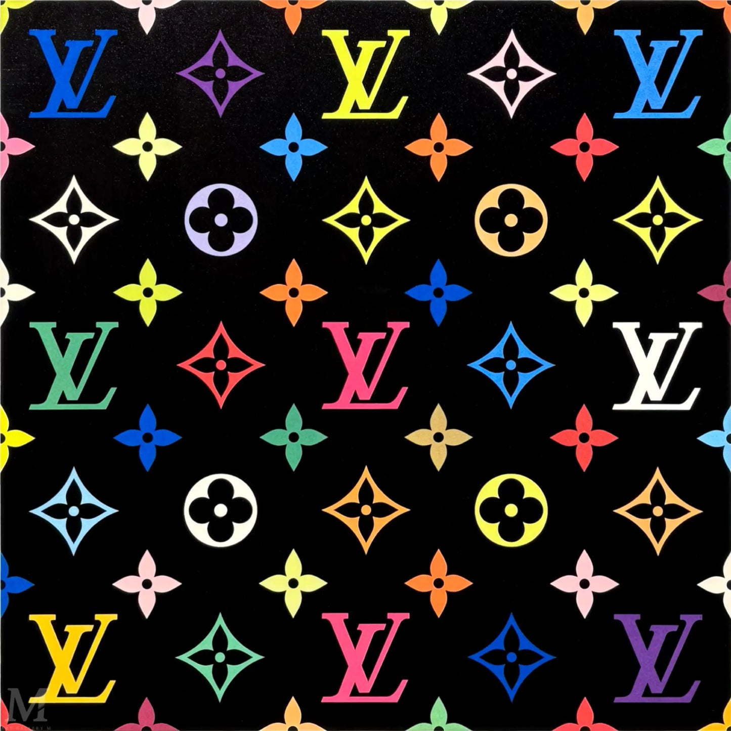 LV BLACK MURAKAMI MULTICOLOR MONOGRAM