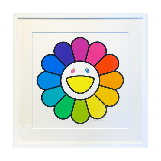 村上隆「レインボーお花にっこりね!」版画 村上隆「レインボーお花にっこりね!」版画