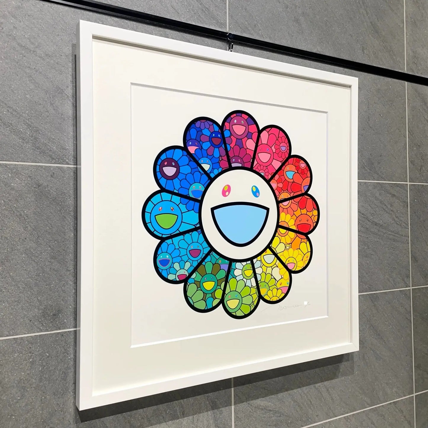 村上隆 版画 マルチカラースーパーフラットフラワーズ シルクスクリーン 村上隆(Takashi Murakami)「マルチカラースーパーフラット