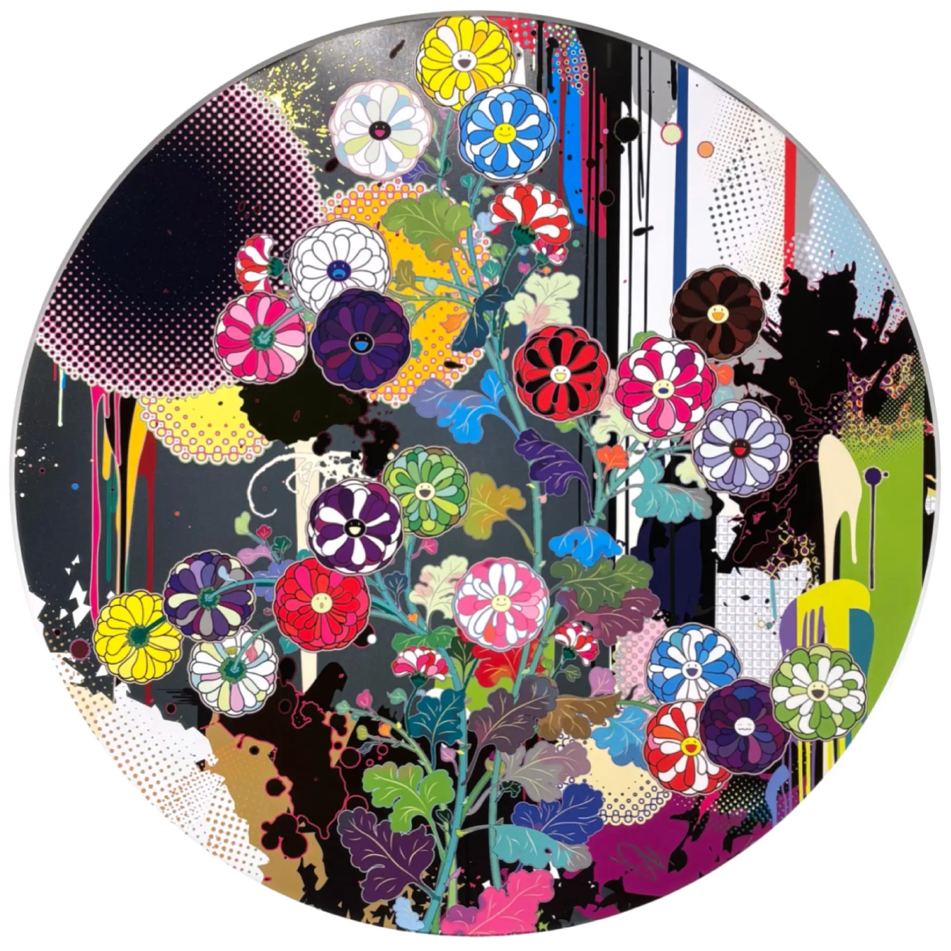 琳派のお花と抽象的図像 zingaro 村上隆 ポスター ED300 新品未開封 村上隆(Takashi Murakami)「琳派のお花と抽象的図像」ART GALLERY M