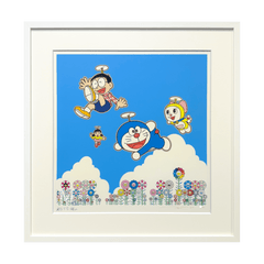 村上隆 × ドラえもん 版画「青空の下のドラえもん達」 村上隆 (Takashi Murakami)｢青空の下のドラえもん達」ART GALLERY M