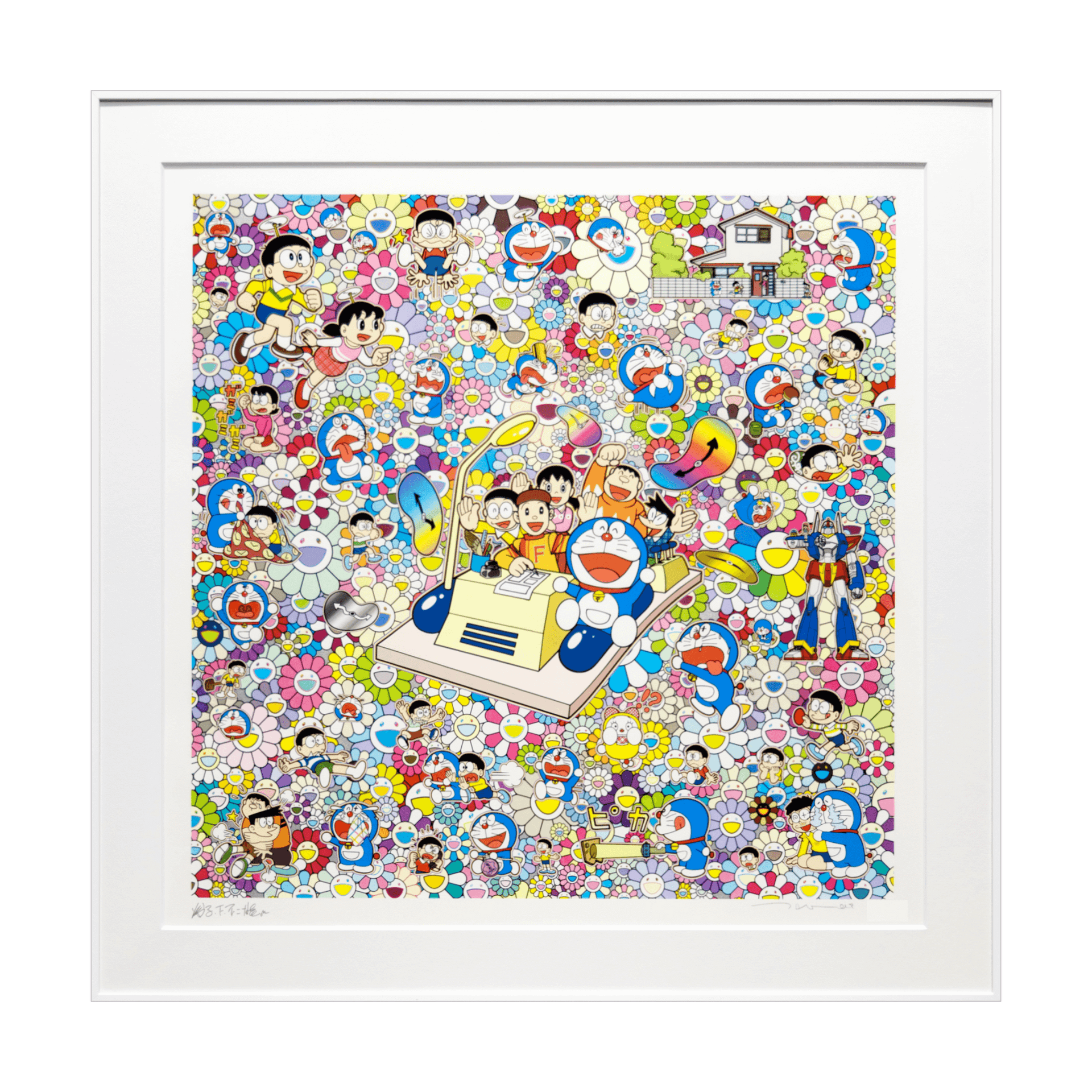 村上隆 (Takashi Murakami)「藤子・F・不二雄先生とタイムマシンで何処 村上隆 (Takashi Murakami)「藤子・F・不二雄先生とタイムマシンで何処