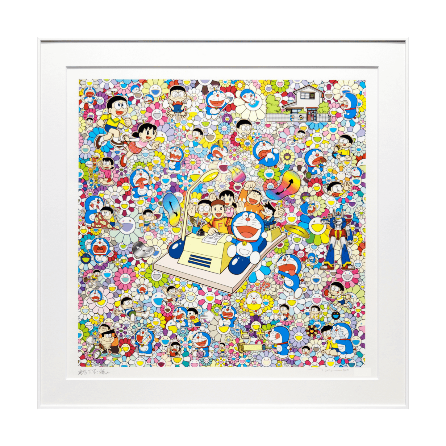 村上隆 (Takashi Murakami)「藤子・F・不二雄先生とタイムマシンで何処 村上隆 (Takashi Murakami)「藤子・F・不二雄先生とタイムマシンで何処