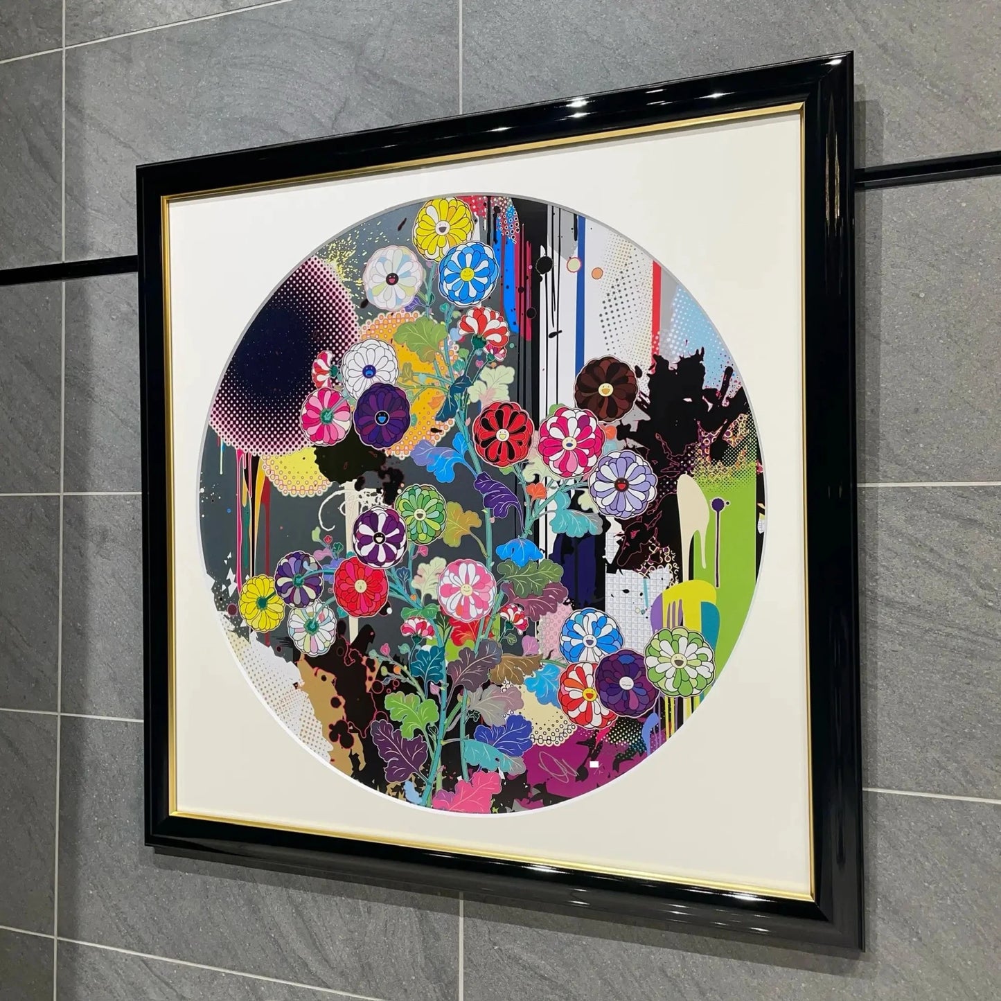 琳派のお花と抽象的図像 zingaro 村上隆 ポスター ED300 新品未開封 村上隆 (Takashi Murakami)「琳派のお花と抽象的図像」ART GALLERY M