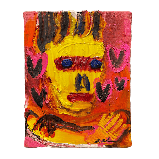 田中拓馬 Takuma Tanaka 油彩 原画 『バイバイまたこんにちわ 田中拓馬 Takuma Tanaka 油彩 原画 『バイバイまたこんにちわ