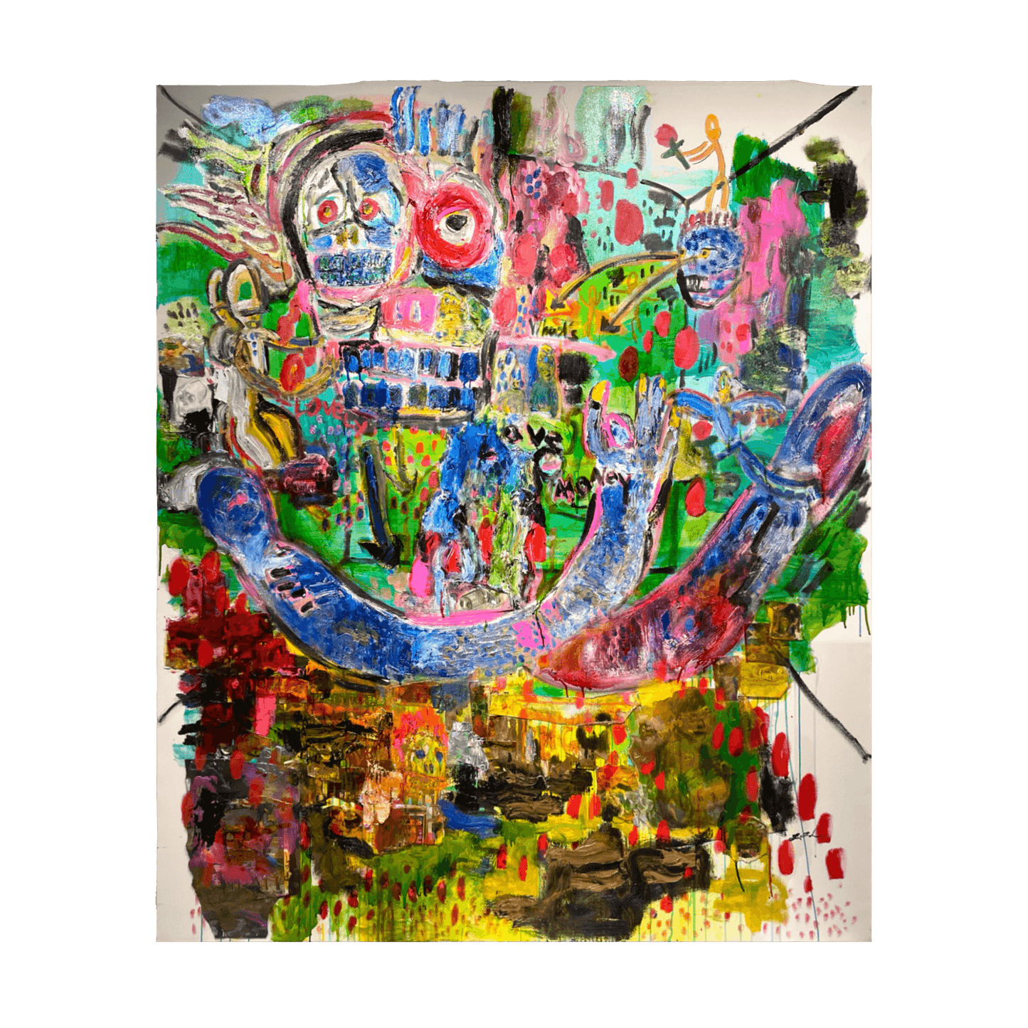 田中拓馬 Takuma Tanaka art 油彩 原画 田中拓馬(Takuma Tanaka)「Love and Money」ART GALLERY M
